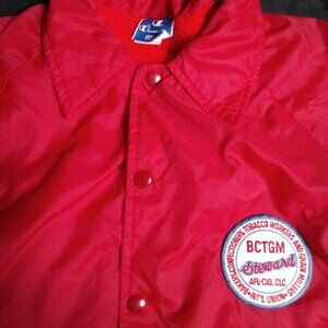 Vintage Champion Bakery Tobacco Grain Millers Union Windbreaker Jacket